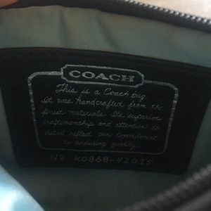 Black Coach Wristlet